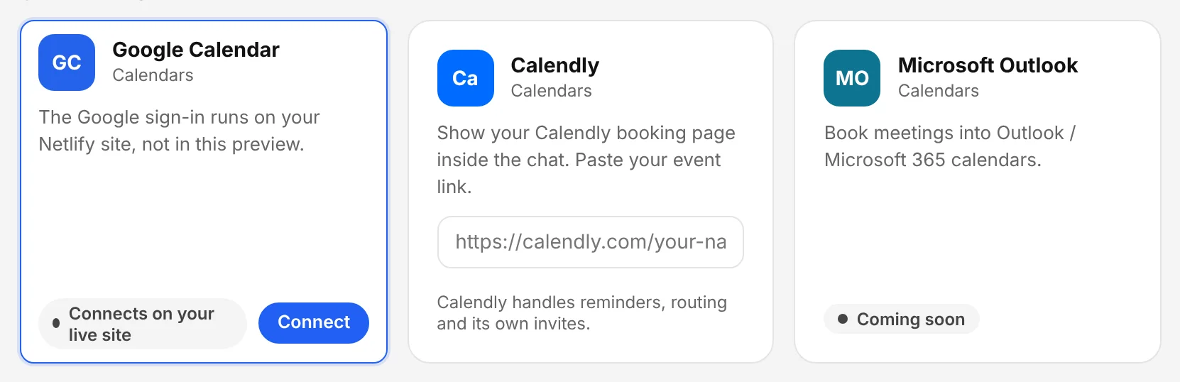 Connect your calendar