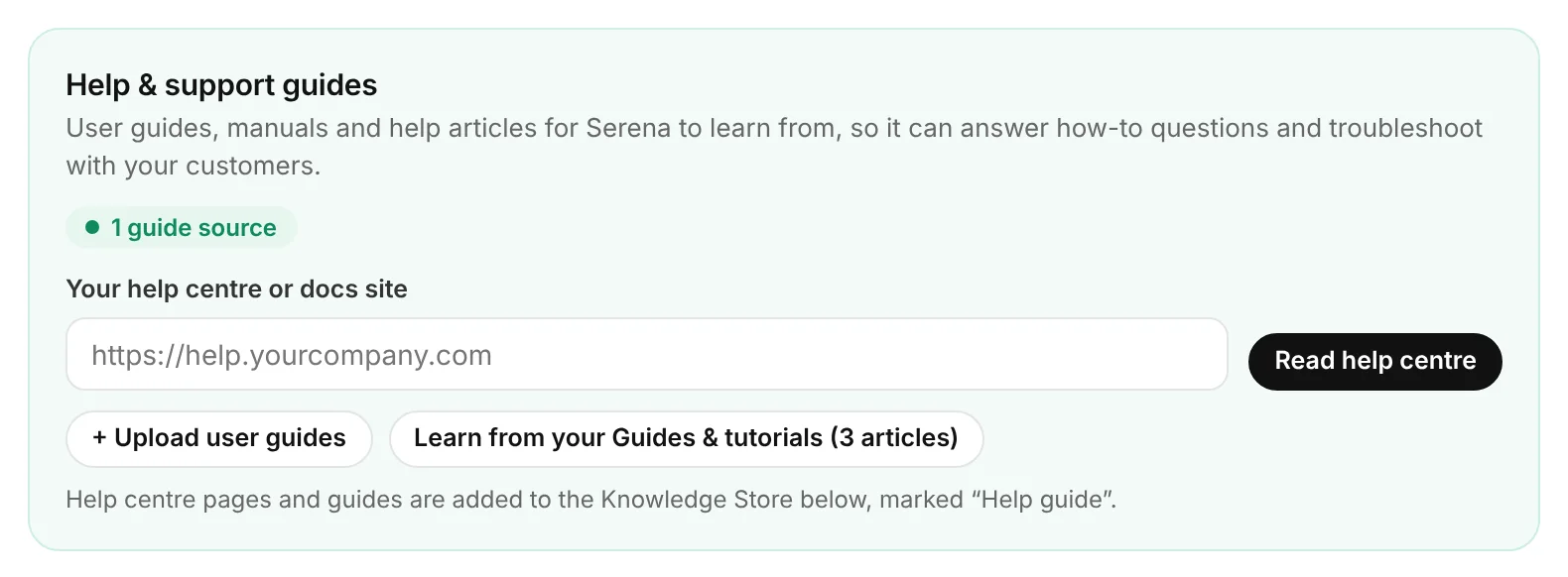 Teach it your help content